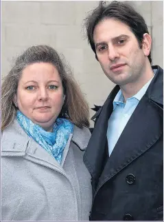  ??  ?? COURT OF APPEAL: Rebecca Steinfeld and Charles Keidan