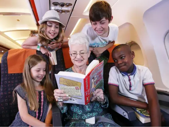  ??  ?? Wilson has launched a book club for kids to keep them entertaine­d mid-flight