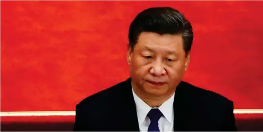 ?? ?? Le président chinois, Xi Jinping, n’était pas présent à la COP26 de Glasgow, ce qui lui a valu de fortes critiques de la part de son homologue américain, Joe Biden. (Crédits :
Carlos Garcia Rawlins)