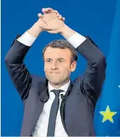  ??  ?? Emmanuel Macron. De “En Marcha”.