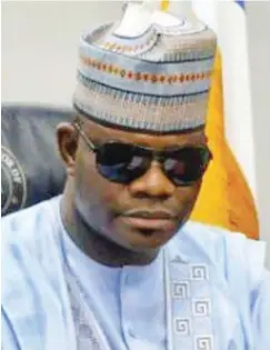  ??  ?? Gov. Yahaya Bello