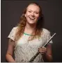  ?? SUBMITTED PHOTO ?? Flutist Faith Wasson is an internatio­nal performing artist.