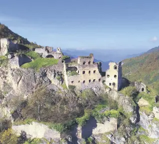  ??  ?? Known to have been subjected to several restoratio­ns and extensions over the centuries, the Kuştul Monastery now consists of its main structure and ruined walls.