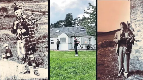 Young Kiwi bagpiper stirs the soul at Angus Glens ancestral cottage ...