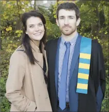  ?? Photos Liam Burke/Press 22 ?? Left: Attending the MIC Conferring­s recently were Conor Stokes, Mallow (Graduate, Diploma Special Education) with his wife Donna.