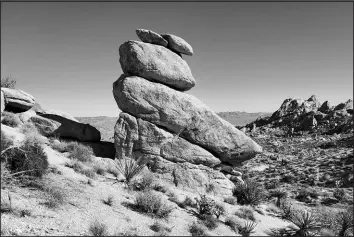  ?? STAFF FILE (2021) ?? A rock formation is seen in the Spirit Mountain Wilderness area in Clark County, where Avi Kwa Ame, also known as Spirit Mountain is located.