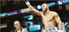  ??  ?? Deontay Wilder celebrates after a victorious outing