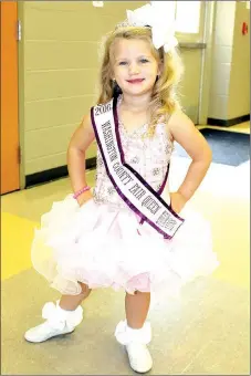  ?? COURTESY PHOTO ?? Bella Cate Keenen of Lincoln was crowned Toddler Miss Washington County Fair at the pageant held Aug. 27 at Prairie Grove High School. Congratula­tions to her and the other girls in the pageant.
