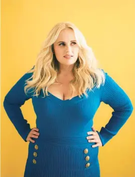  ?? AMIR HAMJA/THE NEW YORK TIMES ?? Rebel Wilson, seen March 29, has released “Rebel Rising.”