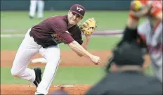  ?? Dave Knachel ?? Connor Coward, a Seneca Valley graduate, leads Virginia Tech in wins and innings pitched.