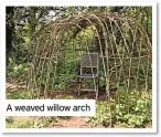  ?? ?? A weaved willow arch