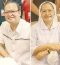  ?? ?? Fr. Gregg Bañaga Jr. and Sister Vholet Calingasan