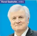  ??  ?? Horst Seehofer, vnitro