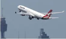  ?? Reuters ?? Qantas net profit stood at A$607 million