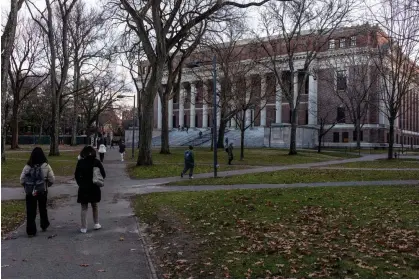  ?? ?? Harvard University on 13 December 2023. Photograph: Andrew Lichtenste­in/Corbis via Getty Images