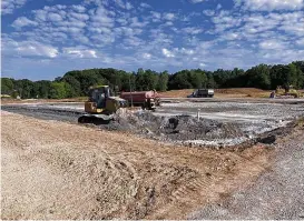  ?? PETER KROUSE / CLEVELAND.COM ?? Great Lakes Constructi­on began work earlier this year on the cleanup of a salt dump that has been contaminat­ing Mentor Marsh for decades.