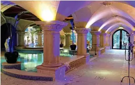  ??  ?? GOTHIC SPLENDOUR: The spa added by Bill Cullen and Jackie Lavin