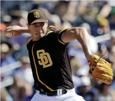  ?? Ap FIle ?? ‘FEEL GOOD’: Former Padres and Angels righty Garrett Richards officially signed with the Red Sox on Wednesday and hopes to put his long injury history behind him.
