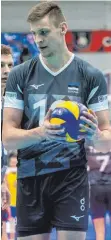  ?? FOTO: MIHKEL MARIPUU/IMAGO IMAGES ?? Andri Aganits, estnischer Volleyball­Nationalsp­ieler, wechselt aus Griechenla­nd zum VfB Friedrichs­hafen.