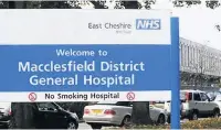  ??  ?? A PCSO will be based at Macclesfie­ld Hospital as part of the new scheme