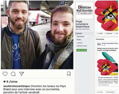  ??  ?? Les étudiants participan­t au projet ont ouvert un compte Instagram et une page Facebook sur lesquels ils tiennent tous leurs supporters au courant de l’avancée de leurs démarches préparatoi­res.