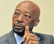  ?? /File picture ?? Awaiting a decision: Suspended SARS commission­er Tom Moyane will probably know in two weeks’ time whether his objections to the disciplina­ry inquiry against him will be sustained or overruled.