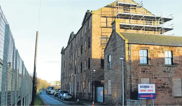  ??  ?? The former Baltic Works in Arbroath, pictured today, is subject of a housing bid.