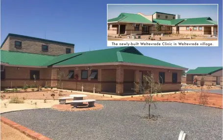  ??  ?? The newly-built Weltevrede Clinic in Weltevrede village.