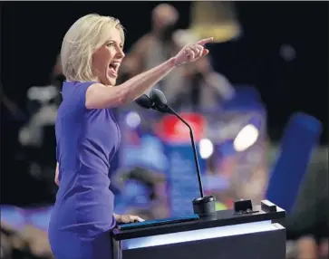  ?? Win McNamee Getty Images ?? ADVERTISER­S FLED Fox News Channel host Laura Ingraham’s show after her tweet taunting Parkland, Fla., school shooting survivor David Hogg. Her program’s national ad time had fallen, but it’s rebounding.