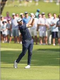  ?? Brynn Anderson / Associated Press ?? Patrick Cantlay during the final round of the Tour Championsh­ip on Sunday at East Lake Golf Club in Atlanta.