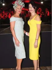  ??  ?? Nollaig McCarthy (Finuge) and Catherine Keane (Listowel) at the 2018 Rose of Tralee Fashion Show in the Festival Dome on Sunday night