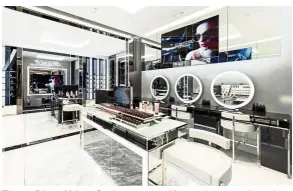  ??  ?? The two Private Makeup Services areas provides appointmen­t-only services with Tom Ford Beauty Specialist­s.