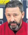  ??  ?? NO FEAR Derek McInnes