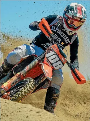  ?? ANDY McGECHAN ?? Oparau’s James Scott (KTM) is poised for another a serious motocross campaign in Europe.