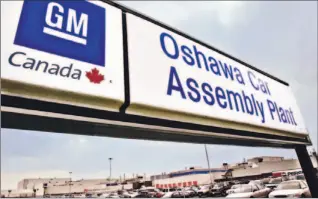  ?? J. P. MOCZULSKI ?? It has been a tough year for General Motors, announcing plans to shut Plant 2 in Oshawa.