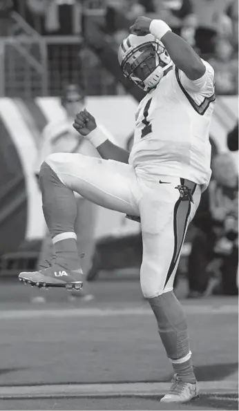  ?? JEFF SINER/TNS ?? Those offended by the unmistakab­le style of Panthers QB Cam Newton really should get out more.