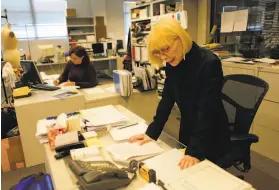  ?? Lacy Atkins / The Chronicle 2011 ?? Designer Jessica McClintock at her San Francisco headquarte­rs in 2011.