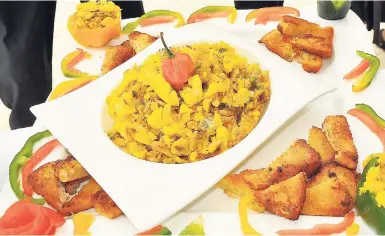  ??  ?? The ever-favourite ackee dish