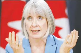  ?? BLAIR GABLE /REUTERS ?? A memo drafted by officials who said the public health risk from COVID-19 in Canada was low was reportedly sent to federal Health Minister Patty Hajdu on Feb. 25.