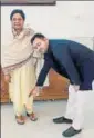  ?? SUBHANKAR CHAKRABORT­Y,HT/PTI ?? (From left) RJD leader Tejashwi Yadav meets Samajwadi Party president Akhilesh Yadav in Lucknow on Monday. He sought the blessings of BSP chief Mayawati on Sunday.