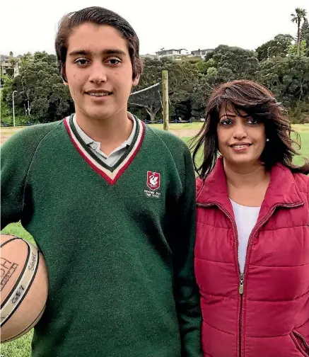  ??  ?? Adam Singer and Ashia Ismail-Singer have been waiting years for a basketball court in Milford Reserve.