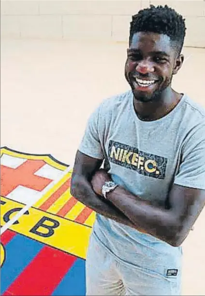  ?? FOTO: MD ?? Umtiti piensa en azulgrana Su máximo deseo es continuar en el Barça, donde es feliz y se sabe importante