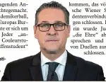  ?? Foto: Joe Klamar, afp ?? In Bedrängnis: Heinz Christi an Strache, Chef der FPÖ.