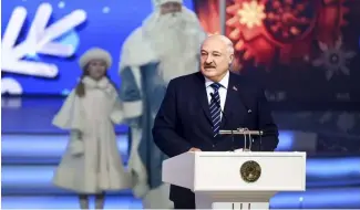  ?? ?? Le président du Belarus, Alexandre Loukachenk­o, photograph­ié en décembre.