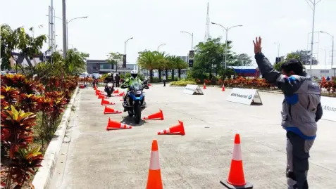  ?? — JTD ?? RIDER TRAINING. BMW Motorrad, the premier motorcycle brand of German automaker BMW on Tuesday kicked off its three-day rider training at the LausGroup Complex, Jose Abad Santos Avenue, City of San Fernando.