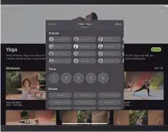  ?? APPLE ?? Fitness+ features filtering by trainer, workout, time and music style.