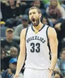  ?? MIKE BROWN / EFE ?? Marc Gasol va fer 19 punts