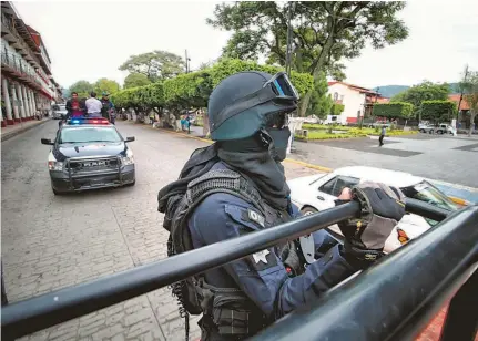  ?? FERNANDO MALDONADO/ EL SOL DE MORELIA ?? La SSP estatal despliega toda su fuerza