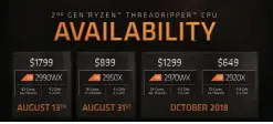  ??  ?? AMD has four new 2nd-generation Threadripp­ers on tap, but only two you can order today.