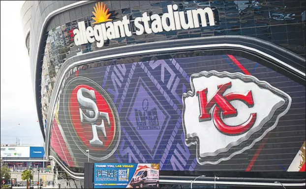  ?? STEVE MARCUS ?? Allegiant Stadium will be overflowin­g with action Sunday for Super Bowl 58. Fans attending the game should acquaint themselves with stadium rules and NFL guidelines prior to their arrival to ensure a smooth game day experience.